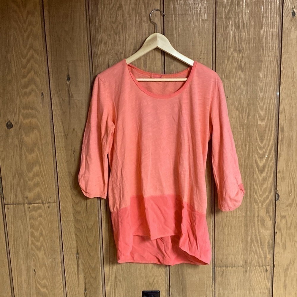 𝅺FRESH Produce hi‎ low tunic/ beach cover up roll sleeves size M